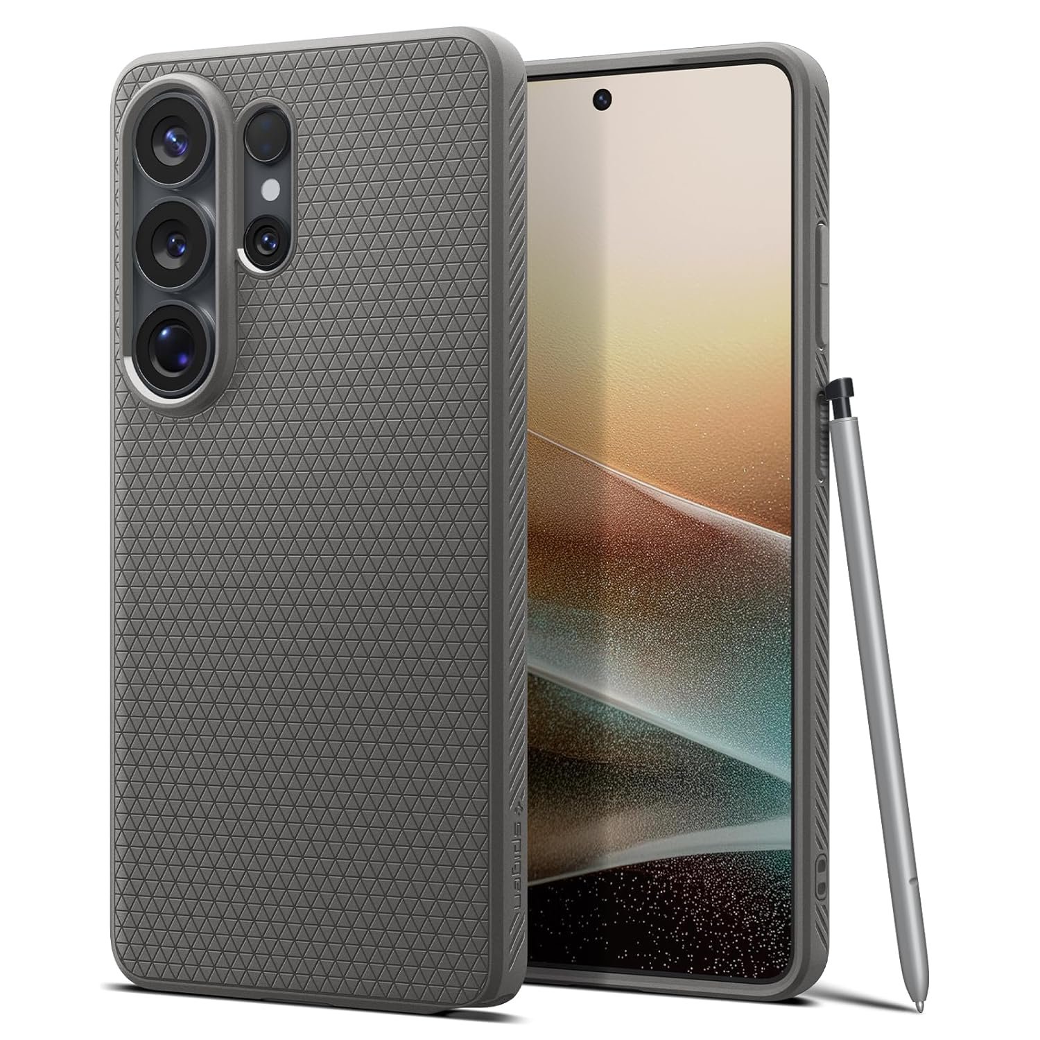 Spigen Liquid Air | Samsung Galaxy S26 Ultra Case [Flexible] [Air Cushion Protection] Galaxy S26 Ultra Back Cover | TPU - Marble Gray