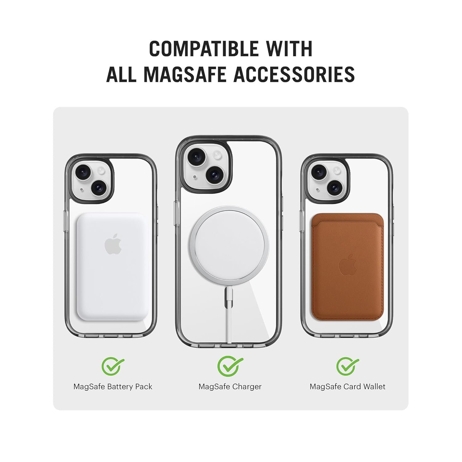 DailyObjects Stride 3.0 Clear Magnetic Protective Case Cover Compatible with iPhone 14 |Magsafe|Camera & Body Protection|Anti Shock,Scratch Resistant|Precise Cutouts Design|Wireless Charging-Clear