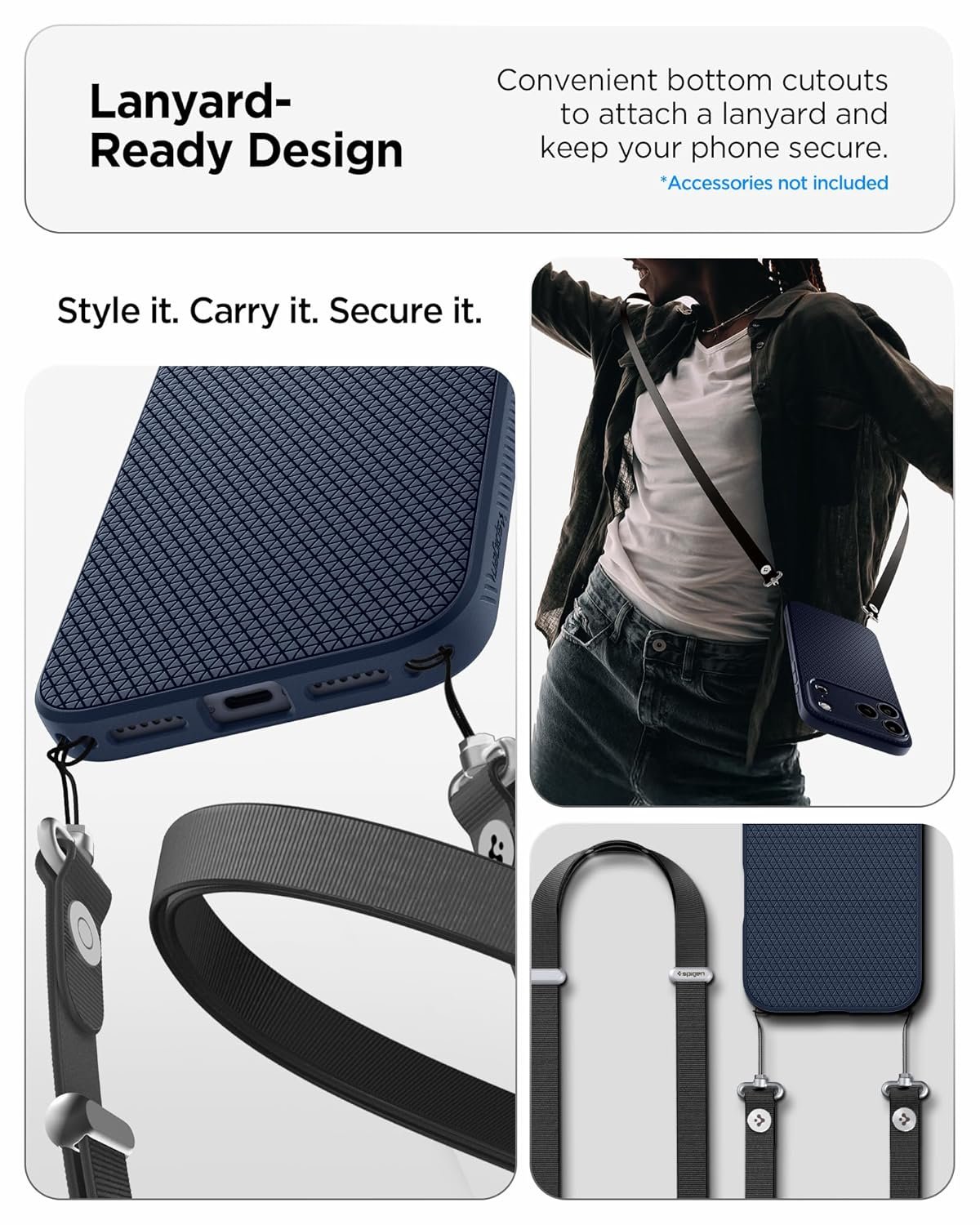 Spigen Liquid Air Back Cover Case Compatible with iPhone 17 Pro (TPU | Navy Blue)